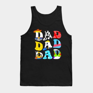 Toy  Story Dada Boy Dad Father's Day Tee for Mens Tank Top